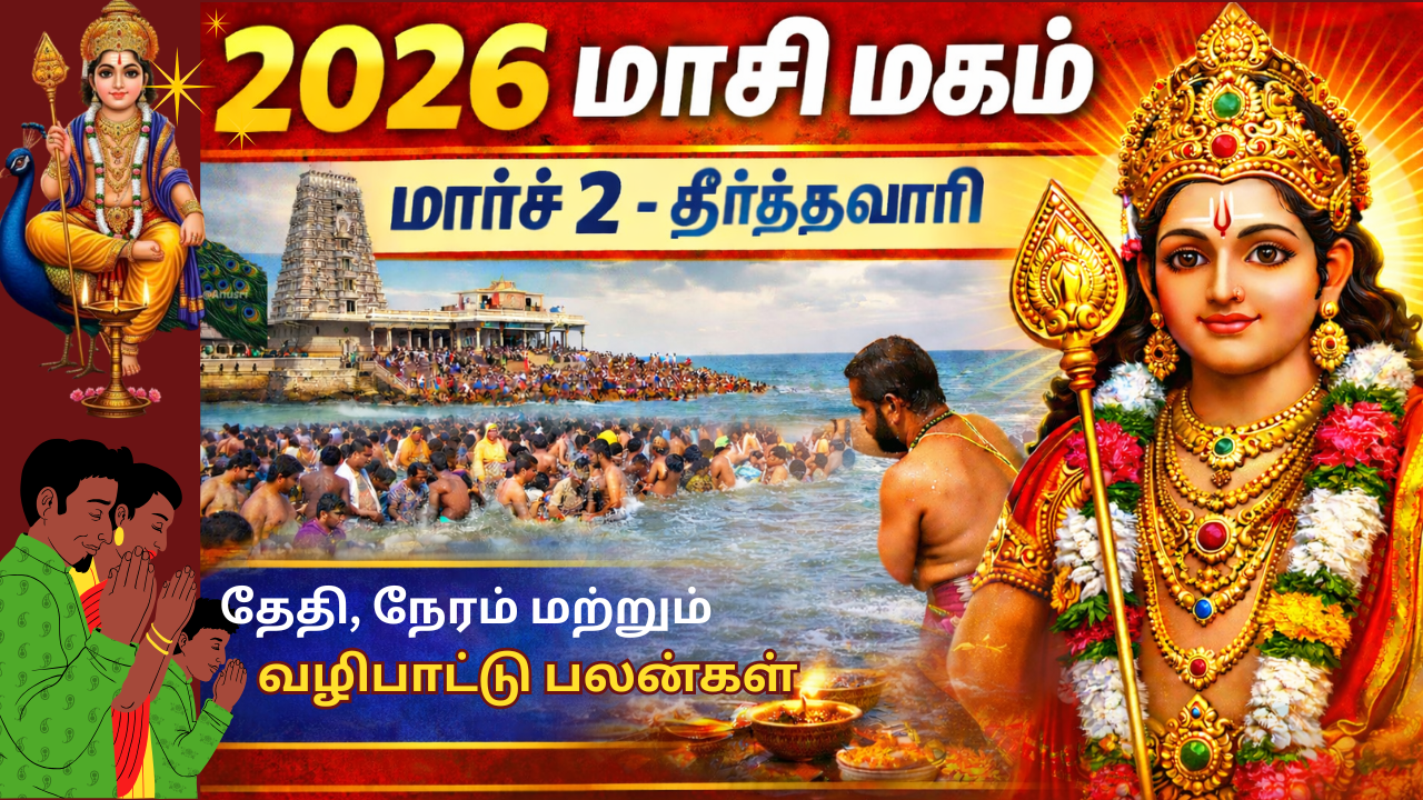 மாசி மகம் 2026: தேதி, நேரம் மற்றும் வழிபாட்டு பலன்கள்! (Masi Magam 2026 Date and Significance)